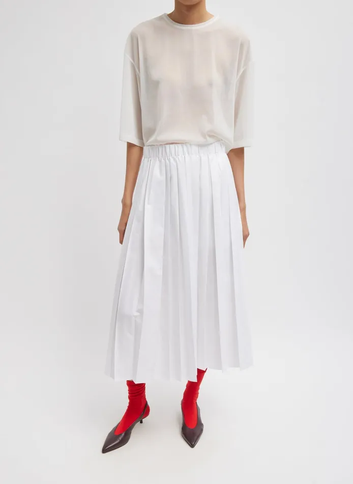 Skirts Women Tibi Nylon Pleated Pull On Skirt