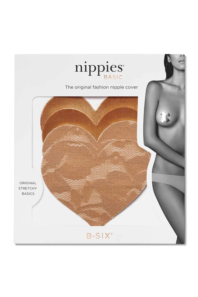 Sleepwear and Intimates Women Nippies Basics Adhesive Nipple Covers Heart 8211 Caramel Caramel petalandpup