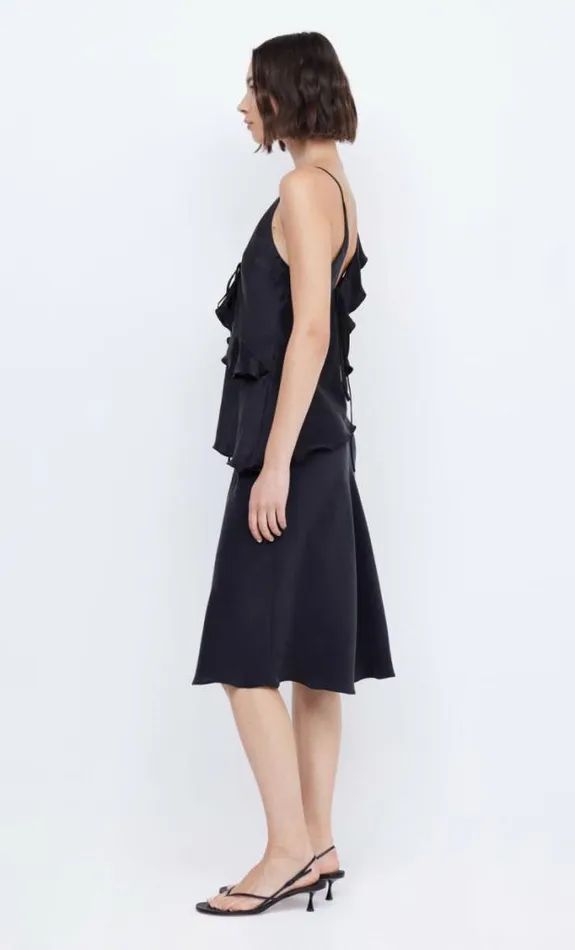 Sleeveless Shop Bec Bridge Chantilly Silk Frill Cami Black