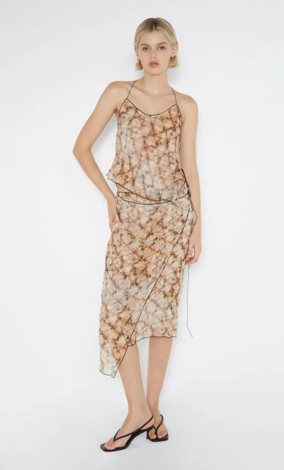 Sleeveless Shop Bec Bridge Ciel Halter Top Geo Shibori