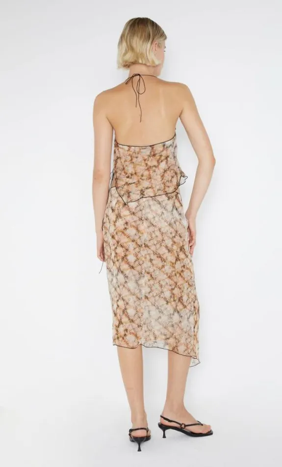Sleeveless Shop Bec Bridge Ciel Halter Top Geo Shibori