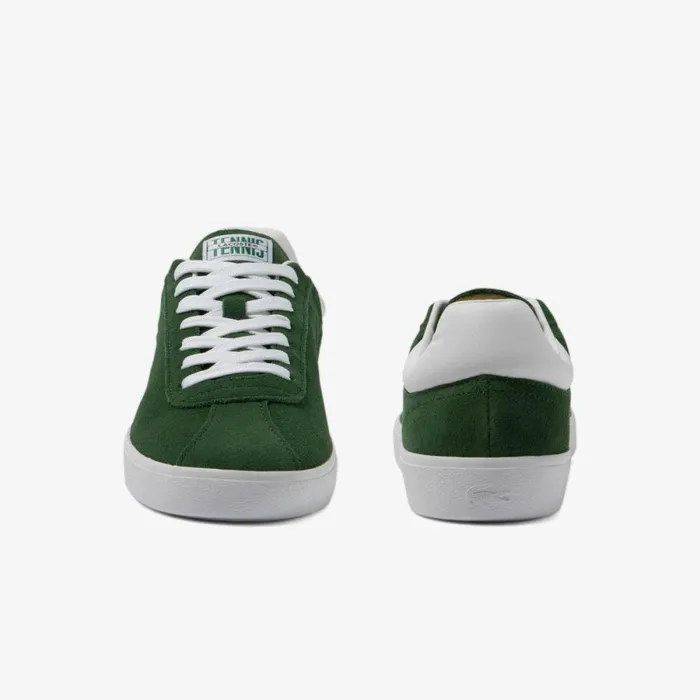 Sneakers Men Lacoste Men039s Baseshot Suede Sneakers Dk Grnwht 2d2