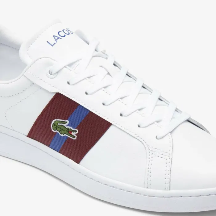 Sneakers Men Lacoste Men039s Carnaby Pro CGR Bar Leather Sneakers Whitedark Blue X96