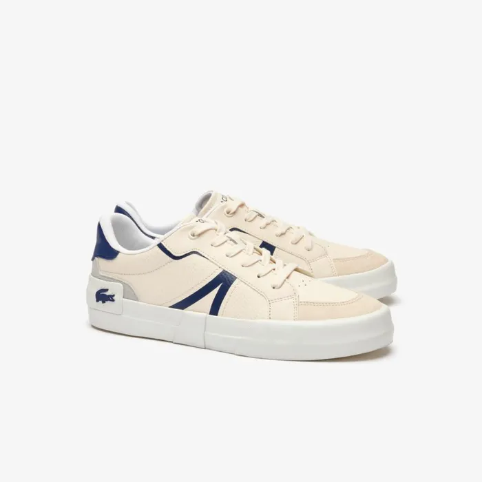 Sneakers Men Lacoste Men039s L004 Leather Sneakers Off Whitenavy Wn1