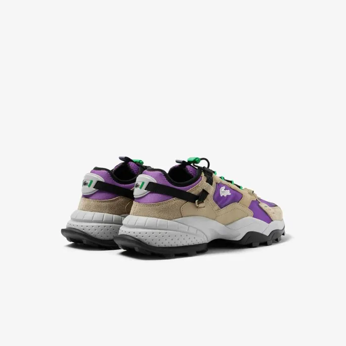 Sneakers Men Lacoste Men039s Outdoor LGuard Breaker Sneakers In Tearproof Fabric Dk Purpnat Pn4