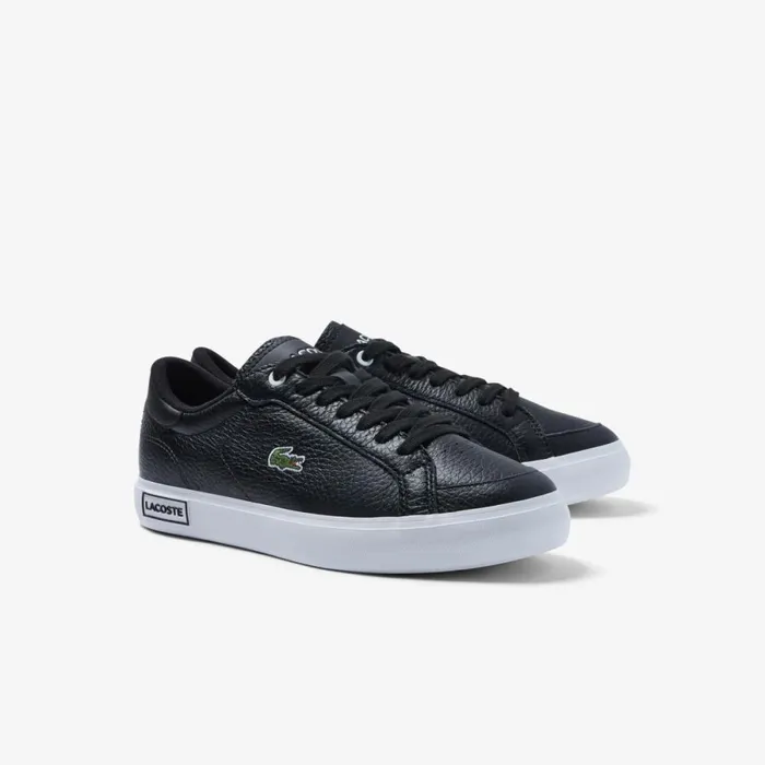 Sneakers Women Lacoste Women039s Powercourt Leather Detailed Sneakers Blackwhite 312