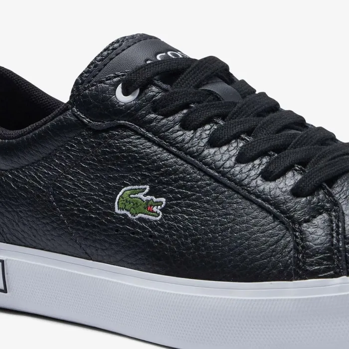 Sneakers Women Lacoste Women039s Powercourt Leather Detailed Sneakers Blackwhite 312