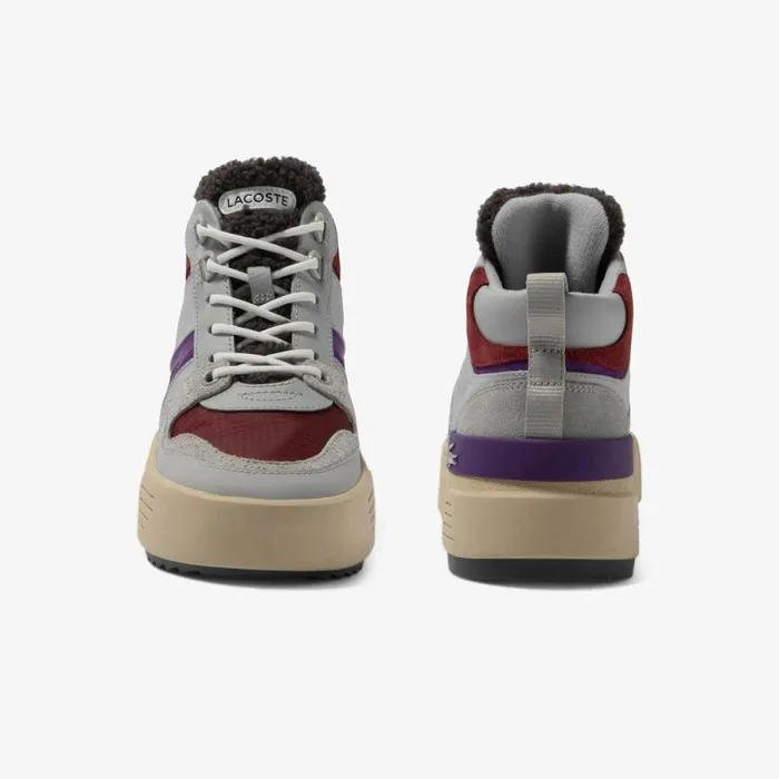 Sneakers Women Lacoste Womens L002 Winter Mid Leather Boots Dk Grylt Tan Gt1