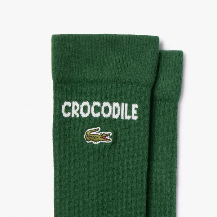 Socks MenWomen Lacoste Unisex 2Pack Socks White Green 737