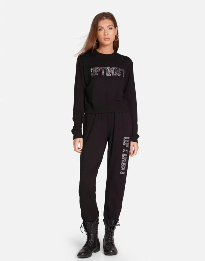 Spalding Crystal Optimist Black Women Lauren Moshi Long Sleeve