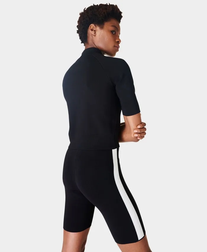 Sporty Knitted Shorts Black Knitwear Sweaty Betty Women