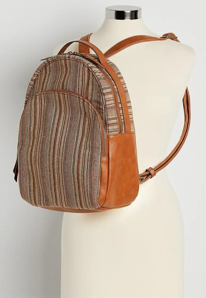 Stripe Backpack Women Maurices Bags