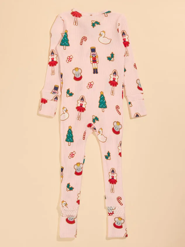 Sugar Plum Waffle Knit Sleeper Pink Girl Altar039d State Sleepwear