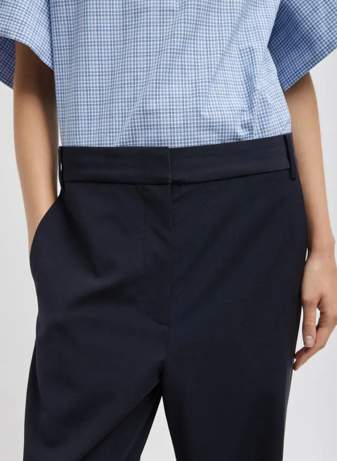 Suits Women Tibi Tropical Wool Reese Sculpted Trouser