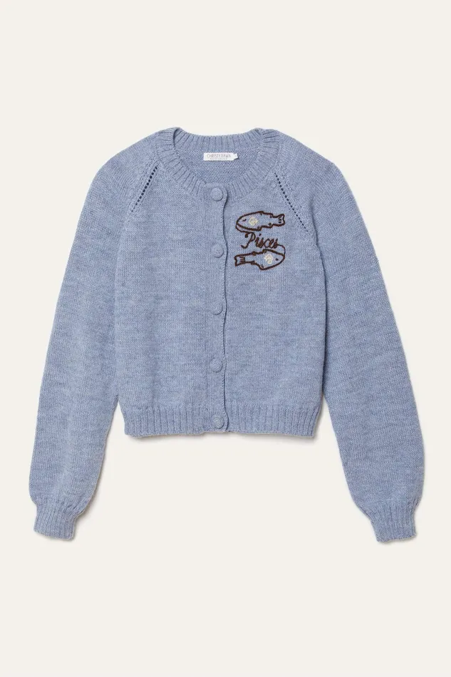 Sweaters and Outerwear Christy Dawn Women The Astral Cardigan Pisces Lapis