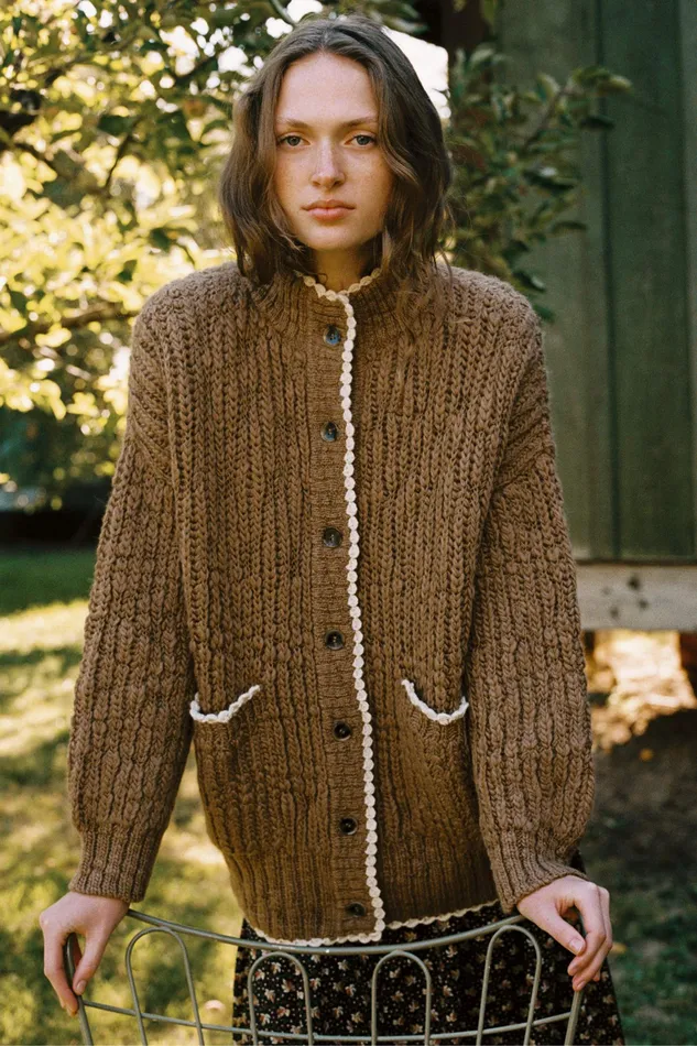 Sweaters and Outerwear The Hilde Cardigan Camel 8211 Christy Dawn Women