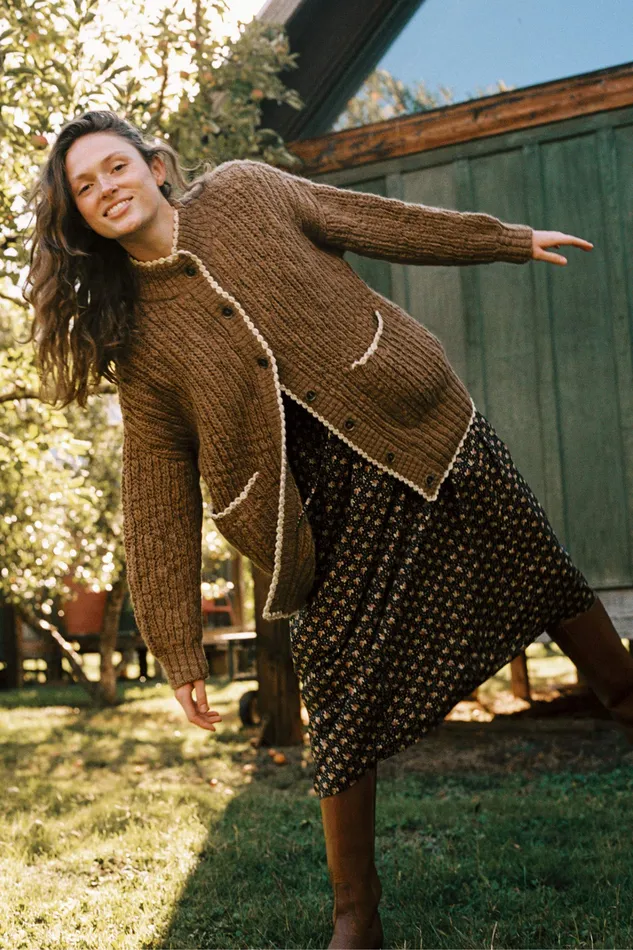 Sweaters and Outerwear The Hilde Cardigan Camel 8211 Christy Dawn Women Sweaters and Outerwear The Hilde Cardigan Camel 8211 Christy Dawn Women