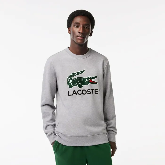 Sweaters and Sweatshirts Men Lacoste Men039s Classic Fit Cotton Fleece Sweatshirt Grey Chine Cca Sweaters and Sweatshirts Men Lacoste Men039s Classic Fit Cotton Fleece Sweatshirt Grey Chine Cca