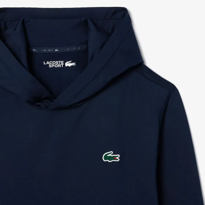 Sweaters and Sweatshirts Men Lacoste Men039s UltraDry Golf Hoodie Navy Blue 166