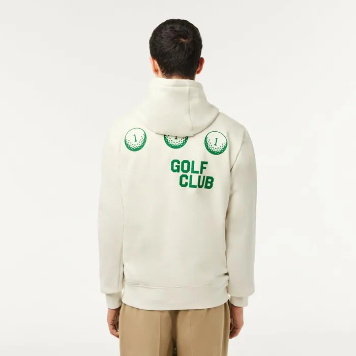 Sweaters and Sweatshirts Men Lacoste Mens Golf Relaxed Fit Hoodie White 70v