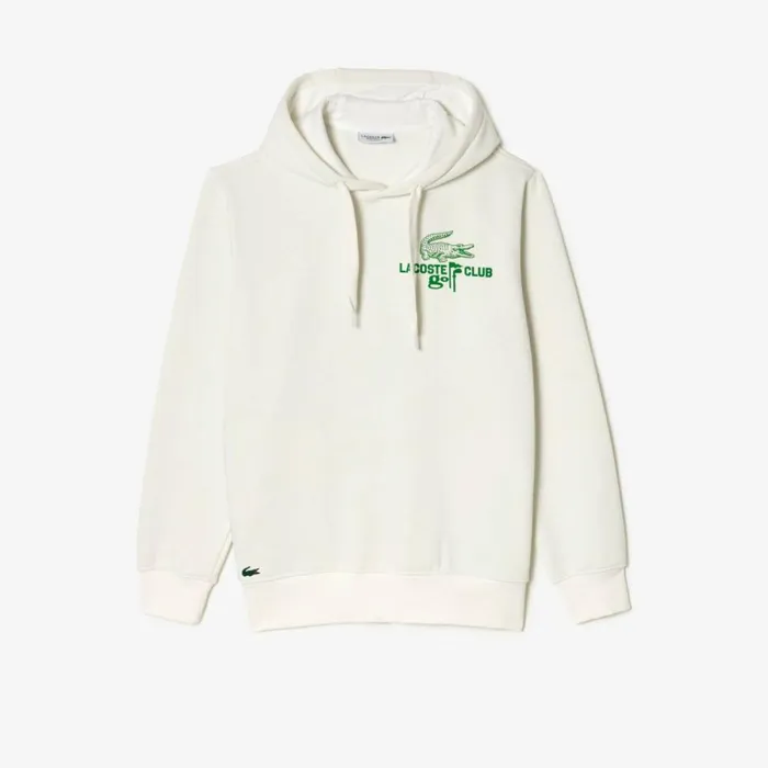 Sweaters and Sweatshirts Men Lacoste Mens Golf Relaxed Fit Hoodie White 70v
