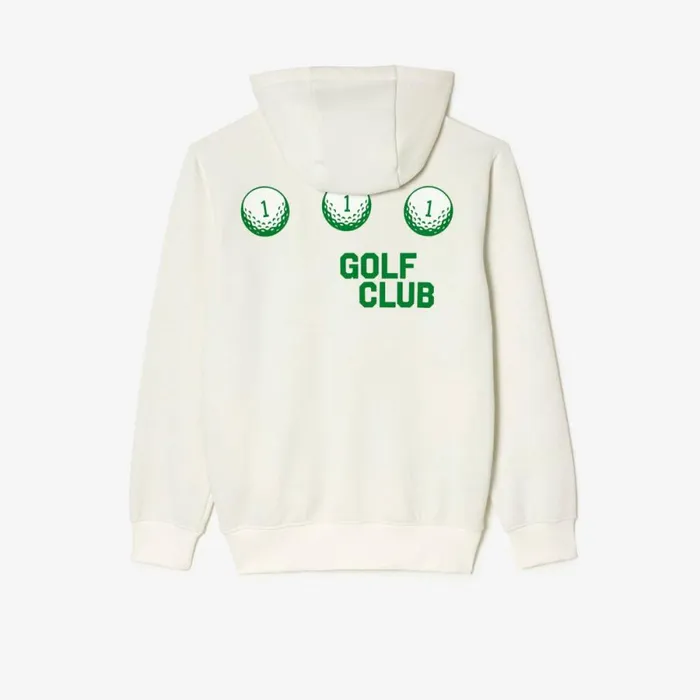 Sweaters and Sweatshirts Men Lacoste Mens Golf Relaxed Fit Hoodie White 70v