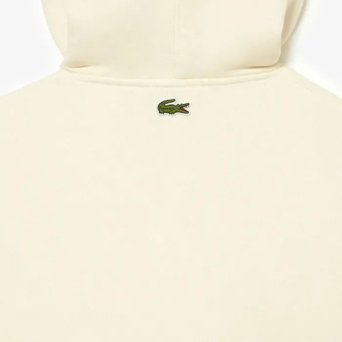 Sweaters and Sweatshirts MenWomen Lacoste Unisex Loose Fit Hoodie Cream Xfj