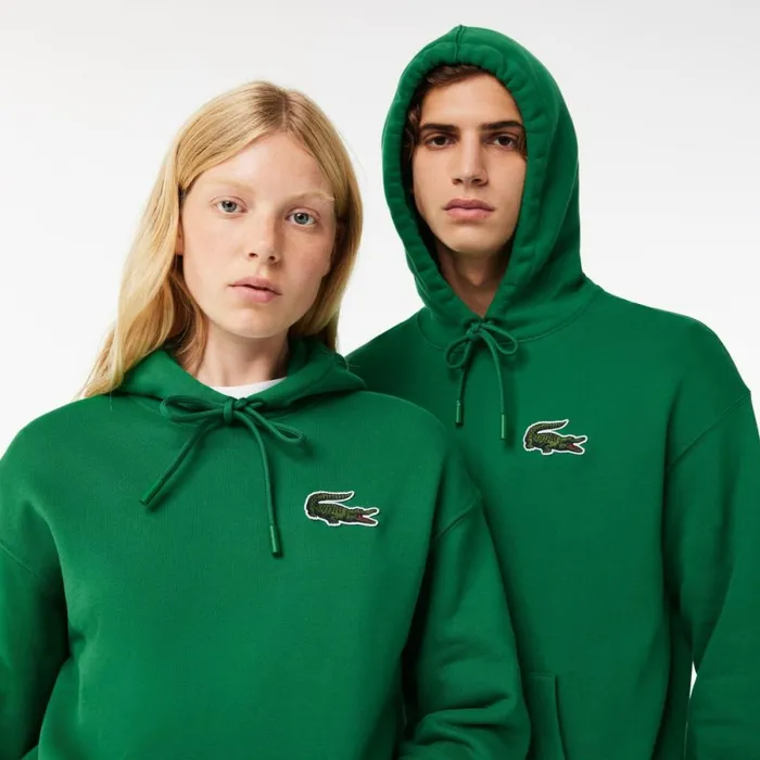Sweaters and Sweatshirts MenWomen Lacoste Unisex Loose Fit Hoodie Rocket Green Cnq