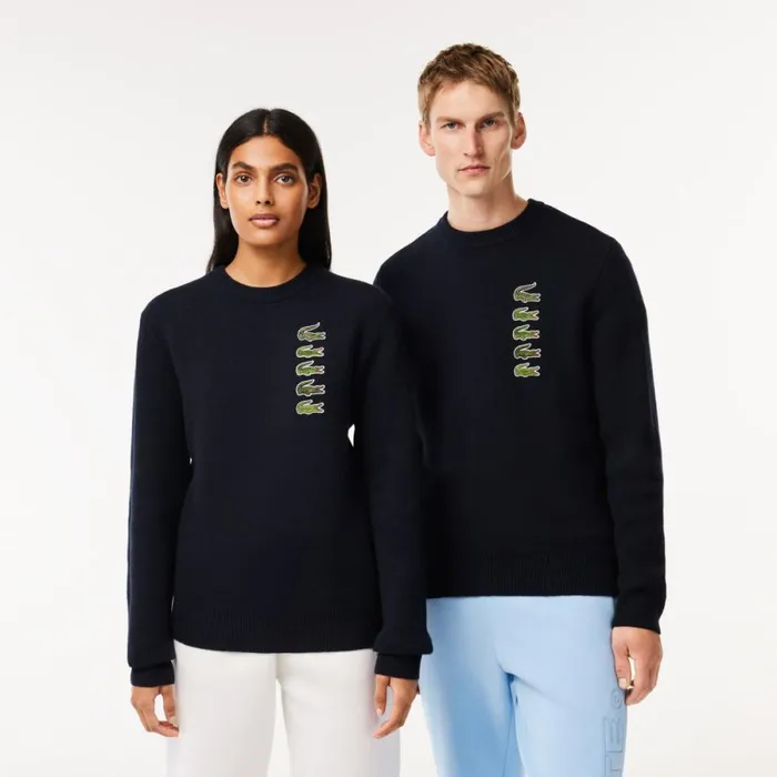 Sweaters and Sweatshirts MenWomen Lacoste Unisex Wool And Cotton Blend Badge Sweater Abysm Blue Hde Sweaters and Sweatshirts MenWomen Lacoste Unisex Wool And Cotton Blend Badge Sweater Abysm Blue Hde