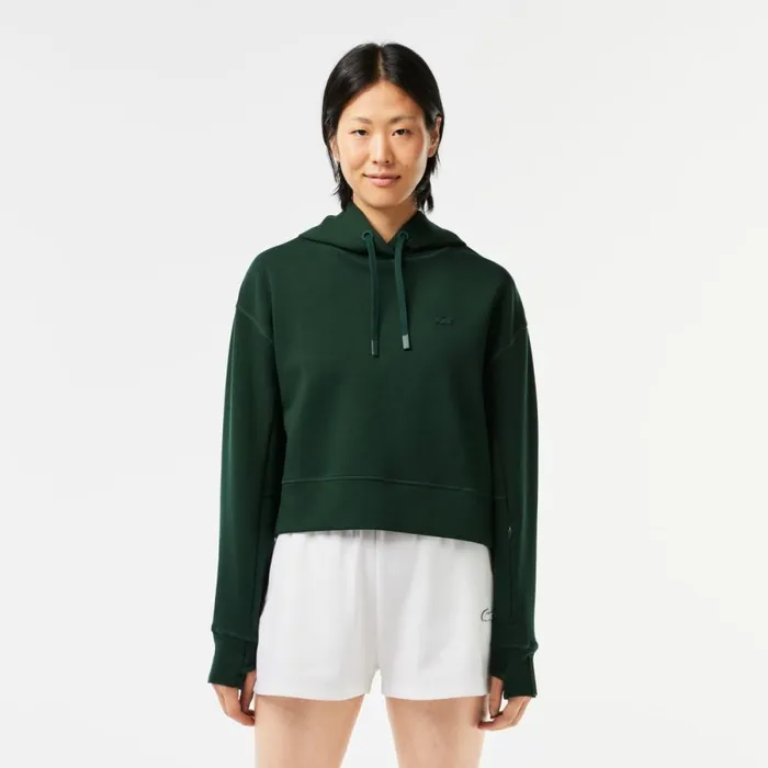 Sweaters and Sweatshirts Women Lacoste Women039s Hoodie Forest Green Yzp