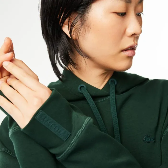 Sweaters and Sweatshirts Women Lacoste Women039s Hoodie Forest Green Yzp