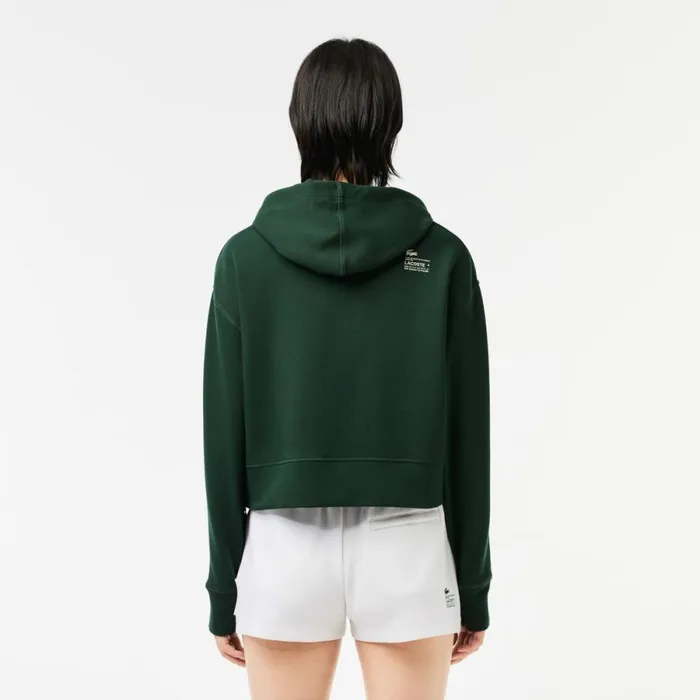 Sweaters and Sweatshirts Women Lacoste Women039s Hoodie Forest Green Yzp