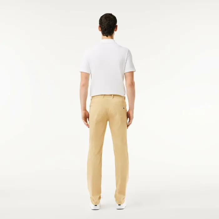 Sweatpants and Trousers Men Lacoste Men039s 5Pocket Golf Pant Beige Ixq