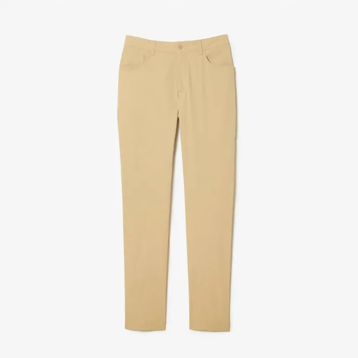 Sweatpants and Trousers Men Lacoste Men039s 5Pocket Golf Pant Beige Ixq