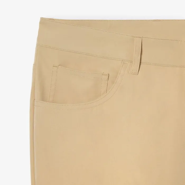 Sweatpants and Trousers Men Lacoste Men039s 5Pocket Golf Pant Beige Ixq