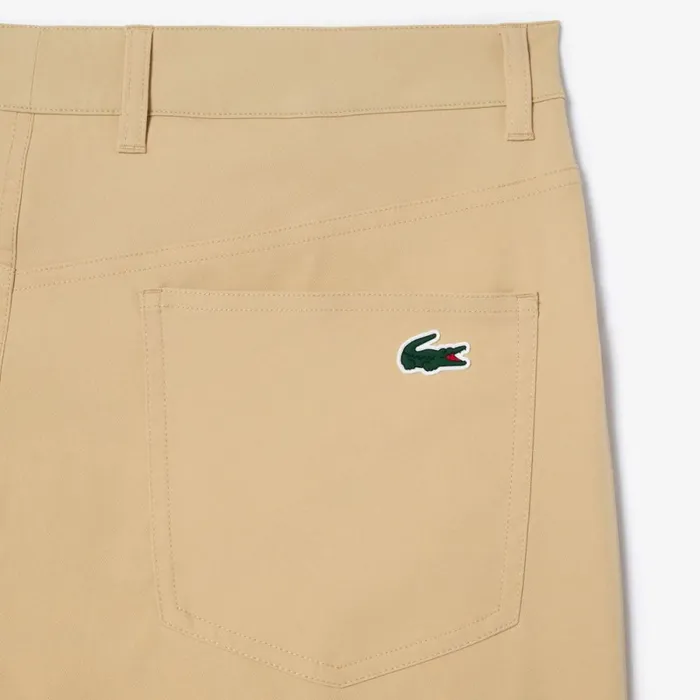 Sweatpants and Trousers Men Lacoste Men039s 5Pocket Golf Pant Beige Ixq