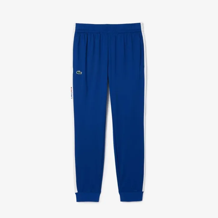 Sweatpants and Trousers Men Lacoste Men039s AbrasionResistant Tennis Sweatpants Navy Blue White Nuv