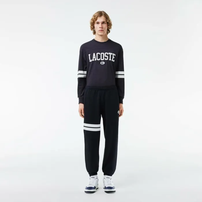 Sweatpants and Trousers Men Lacoste Men039s Bold Stripes Fleece Sweatpants Abysm Blue Hde Sweatpants and Trousers Men Lacoste Men039s Bold Stripes Fleece Sweatpants Abysm Blue Hde