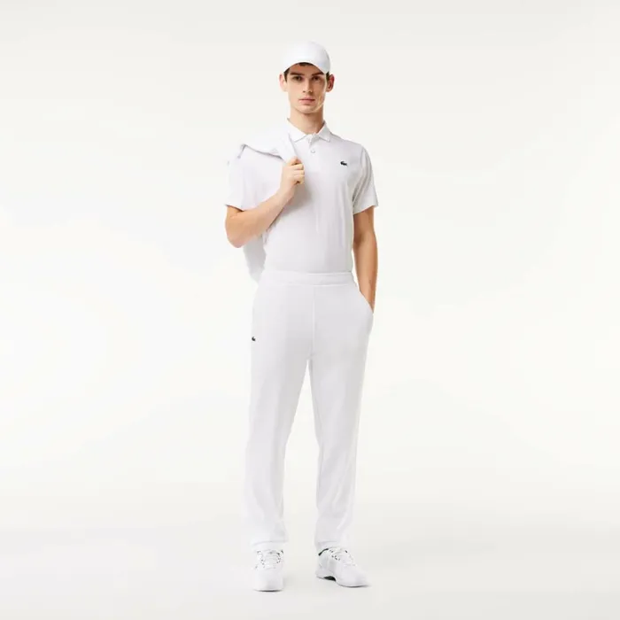 Sweatpants and Trousers Men Lacoste Men039s Regular Fit Stretch Jersey Sweatpants White 800