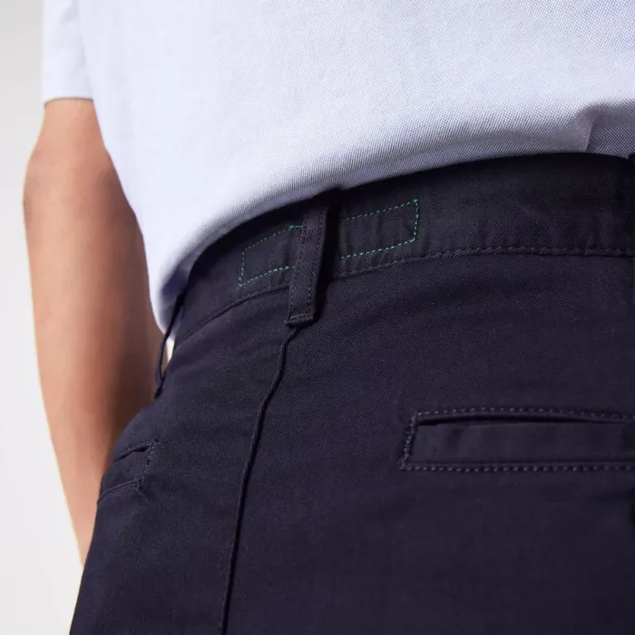 Sweatpants and Trousers Men Lacoste Men039s Stretch Cotton Slim Fit Pants Abysm Blue Hde