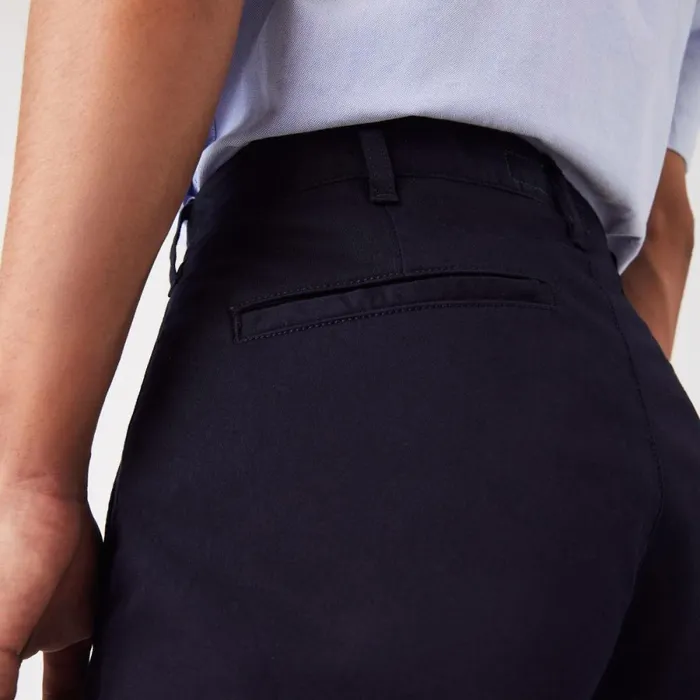 Sweatpants and Trousers Men Lacoste Men039s Stretch Cotton Slim Fit Pants Abysm Blue Hde