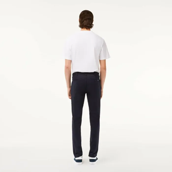 Sweatpants and Trousers Men Lacoste Men039s Stretch Cotton Slim Fit Pants Abysm Blue Hde