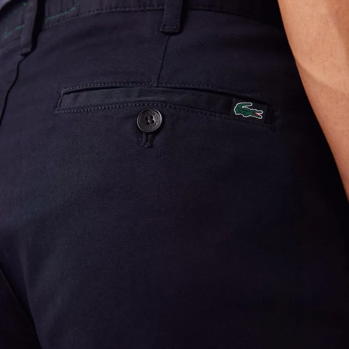 Sweatpants and Trousers Men Lacoste Men039s Stretch Cotton Slim Fit Pants Abysm Blue Hde