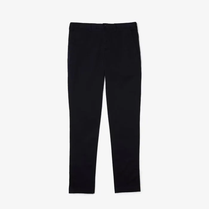 Sweatpants and Trousers Men Lacoste Men039s Stretch Cotton Slim Fit Pants Abysm Blue Hde