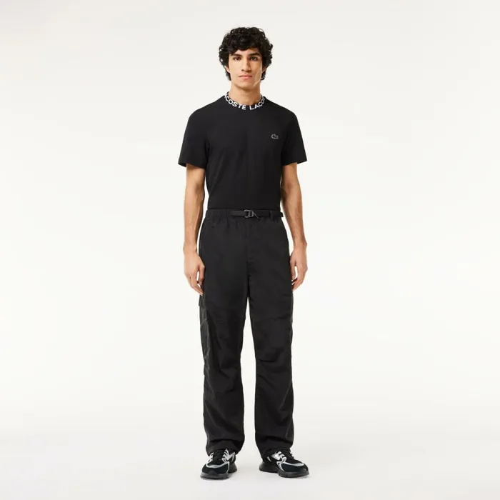 Sweatpants and Trousers Men Lacoste Men039s Waterproof Cargo Pants Black 031