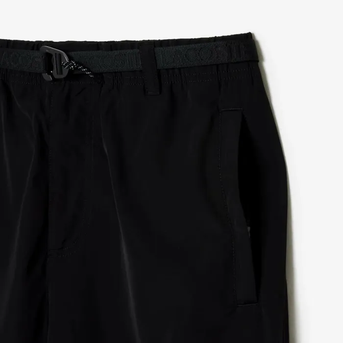 Sweatpants and Trousers Men Lacoste Men039s Waterproof Cargo Pants Black 031