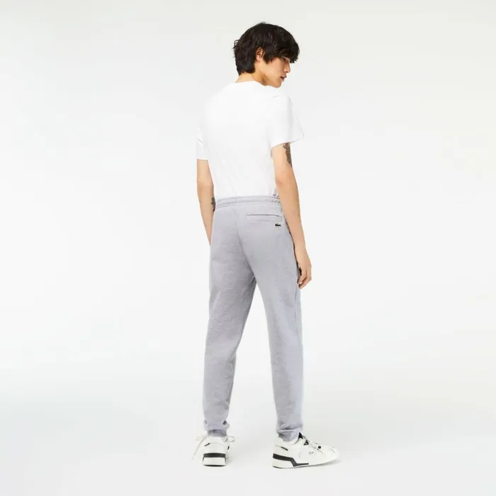 Sweatpants and Trousers Men Lacoste Mens Unbrushed Fleece Sweatpants Grey Chine Cca
