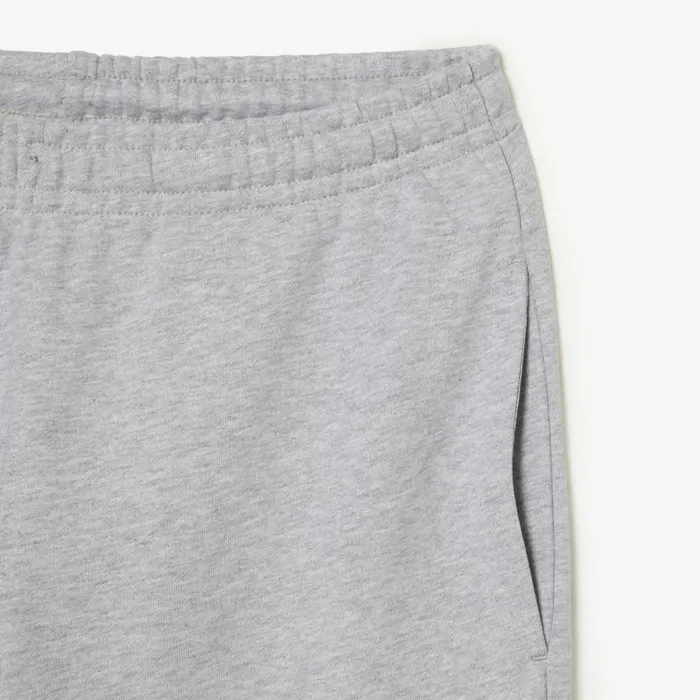 Sweatpants and Trousers Men Lacoste Mens Unbrushed Fleece Sweatpants Grey Chine Cca