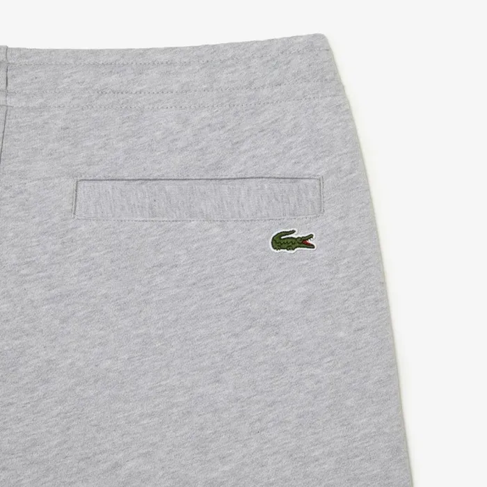 Sweatpants and Trousers Men Lacoste Mens Unbrushed Fleece Sweatpants Grey Chine Cca