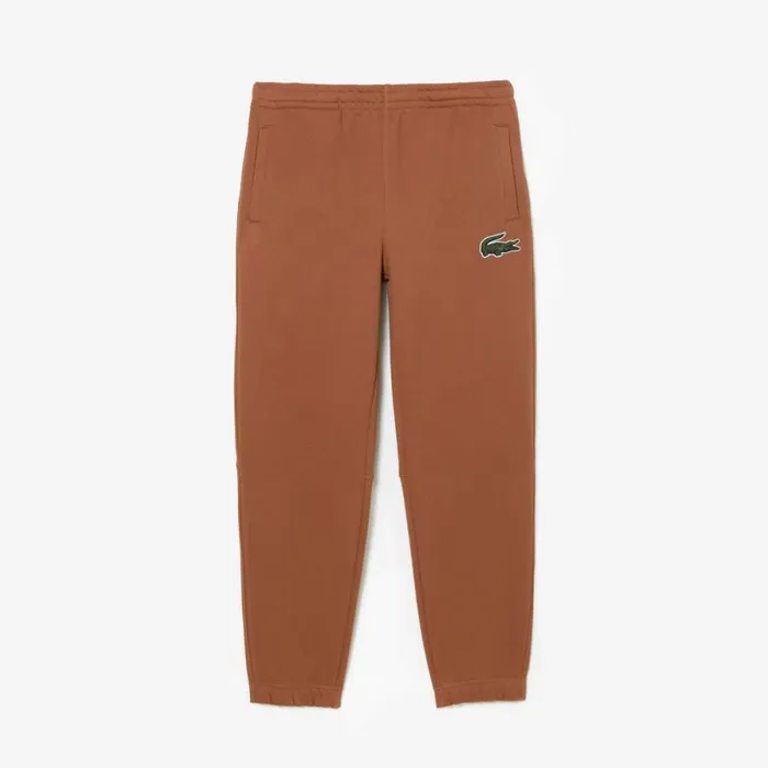 Sweatpants and Trousers MenWomen Lacoste Unisex Organic Cotton Fleece Sweatpants Light Brown Lfa